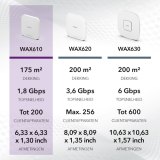 NETGEAR Insight Cloud Managed WiFi 6 AX1800 Dual Band Access Point (WAX610)