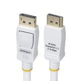 StarTech.com 3m VESA Gecertificeerde DisplayPort 1.2 Kabel, Wit, 4K 60Hz, 21.6Gbps, Vergrendelbare DP Connectors, DP 1.2, DisplayPort Kabel, DP Monitor Kabel, M/M