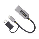 StarTech.com 2.5GbE USB-C naar Ethernet Adapter met USB-A Converter, NBASE-T NIC, USB 3.0 Type-C 2.5/1G Multi Speed Netwerk, Thunderbolt Compatibel, Windows & Mac