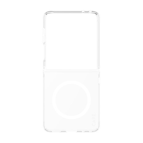 PanzerGlass CARE™ by ® Urban Combat Case Transparent w. White Qi Samsung Galaxy Z Flip7 | Z Flip8 mobiele telefoon behuizingen Hoes Transparant