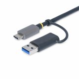 StarTech.com USB 3.0 Multi-Media Geheugenkaart Lezer, SD/microSD/CompactFlash Card Reader, Compacte 5Gbps USB Kaart Adapter, Externe USB-C Kaartlezer met ingebouwde USB-A Adapter, Werkt met elk besturingssysteem