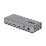 StarTech.com Dual-Monitor USB-C Docking Station, HDMI, 4K 60Hz, 100W Laptop Charging, 1GbE, Driverless, Multi-Monitor Dock voor Windows