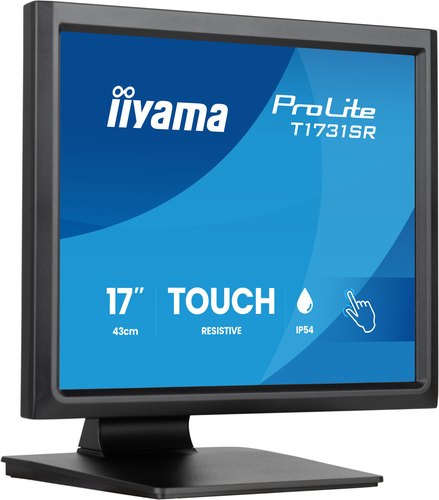iiyama ProLite T1731SR-B2S computer monitor 43,2 cm (17") 1280 x 1024 Pixels SXGA LCD Touchscreen Tafel Zwart