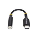 StarTech.com USB-C naar 3.5mm TRRS Headphone/Headset Adapter, Aux Audio Adapter, 3.5mm Jack, USB Type-C Aux Dongle, Hi-Fi 32-bit DAC, Voor Laptop/Phone/Tablet, Ondersteunt USB-C/Thunderbolt