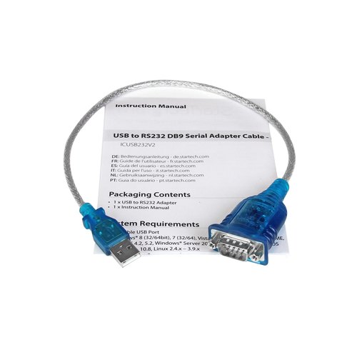 StarTech.com 1-Port USB-naar-RS232 DB9 Seriële Adapterkabel - M/M