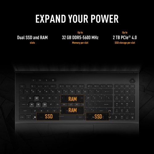 ASUS TUF Gaming A16 FA608UP-RV017W AMD Ryzen™ 7 260 Laptop 40,6 cm (16") Full HD+ 16 GB DDR5-SDRAM 1 TB SSD NVIDIA GeForce RTX 5070 Wi-Fi 6E (802.11ax) Windows 11 Home Zwart, Grijs AZERTY Belgisch