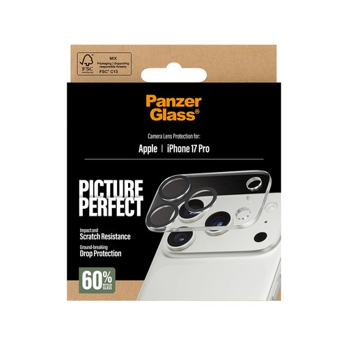 PanzerGlass ® PicturePerfect Camera Lens Protector iPhone 17 Pro Doorzichtige schermbeschermer Apple 1 stuk(s)
