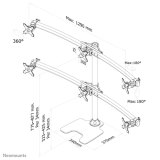 Neomounts FPMA-D700DD6 Monitorstandaard 10-27"