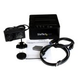 StarTech.com Dual Bay Hard Drive Cloner, Standalone USB 3.2 Gen 1 (5 Gbps) / eSATA naar 2.5/3.5" SATA III HDD/SSD Kloner/Copier, Harde Schijf Duplicator Dock, Hard Disk Copy