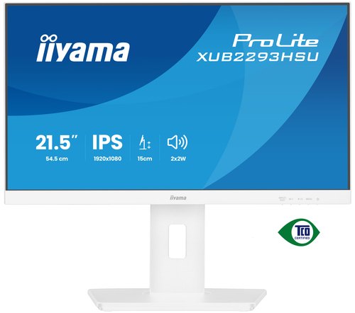 iiyama ProLite XUB2293HSU-W7 computer monitor 54,6 cm (21.5") 1920 x 1080 Pixels Full HD LED Wit