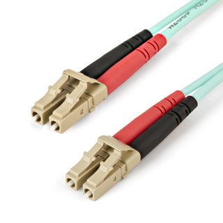 StarTech.com 5m LC/UPC naar LC/UPC OM4 Multimode Glasvezel Netwerkkabel, 50/125µm LOMMF/VCSEL Zipcord Fiber, 100G Netwerken, Low Insertion Loss, LSZH Fiber Patch Kabel