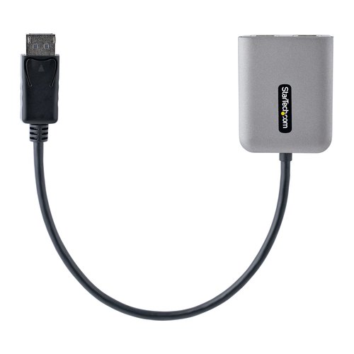 StarTech.com Displayport MST HUB, DP naar Dual HDMI 4K 60Hz, DisplayPort Multi Monitor Adapter met 30cm Kabel, DP 1.4 Multi Stream Transport Hub, DSC, HBR3, DP naar HDMI Splitter voor 2 Schermen