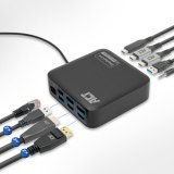 ACT Universeel USB-C Dockingstation 4K, voor 2 HDMI/DisplayPort monitoren, DisplayLink, compact model