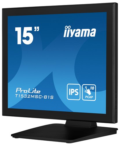 iiyama ProLite T1532MSC-B1S computer monitor 38,1 cm (15") 1024 x 768 Pixels XGA LCD Touchscreen Zwart