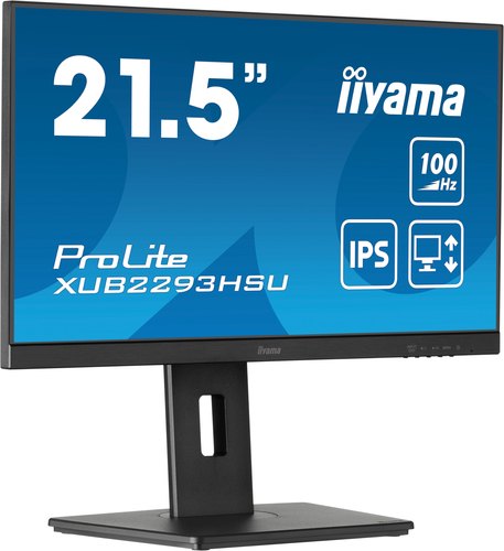iiyama ProLite XUB2293HSU-B7 computer monitor 54,6 cm (21.5") 1920 x 1080 Pixels Full HD LED Zwart