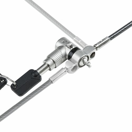 StarTech.com 25-Pack Universeel Laptop Kabelslot 2m, Security Kabel met Gedeelde Sleutel, Compatibel met Noble Wedge&reg;/Nano/K-Slot, Antidiefstal Snijbestendige Kabel