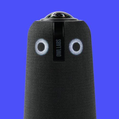 Owl Labs Meeting Owl 4+ - 360°, 4K slimme camera, microfoon en luidspreker (automatische luidsprekerfocus, smart zooming en noise equalizing)