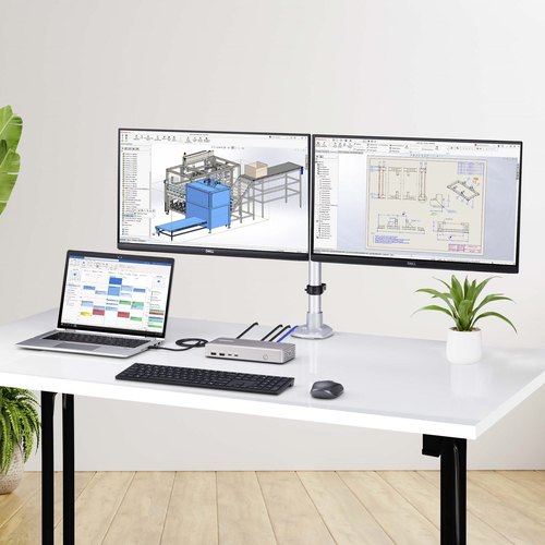 StarTech.com Dual-Monitor USB4 Docking Station, Dual 4K 120Hz of Single 8K 60Hz HDMI, 100W Laptop Charging, 2.5GbE, USB-C Multi-Monitor Dock, Zonder Drivers
