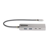 StarTech.com 3-Port USB-C Hub met 2.5 Gbps Ethernet en 100W Power Delivery Pass-Through Poort, USB 3.2 10Gbps, 2x USB-A/1x USB-C, Compacte USB Type-C Adapter Hub
