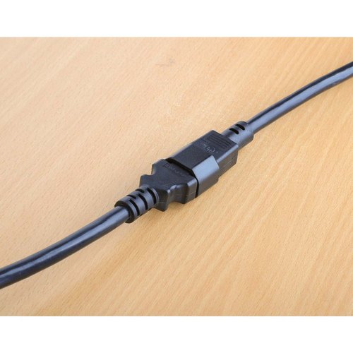 Manhattan Voedingskabel C14 male naar C13-connector, voor aansluiting monitor op pc, 5 m, 10 A, zwart, netkabel, levenslange garantie
