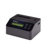 StarTech.com Single Bay Hard Drive Wisser, Standalone HDD/SSD Sanitizer/Eraser, 4Kn, USB 3.0 naar SATA III (6 Gbps), 9 Wismodi, LCD Display, Hard Disk Secure Erase Dock, DB-9 Printer Poort, TAA Compliant