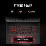 ASUS TUF Gaming A18 FA808UM-S8011W AMD Ryzen™ 7 260 Laptop 45,7 cm (18") WUXGA 32 GB DDR5-SDRAM 1 TB SSD NVIDIA GeForce RTX 5060 Wi-Fi 6E (802.11ax) Windows 11 Home Zwart, Grijs AZERTY Belgisch