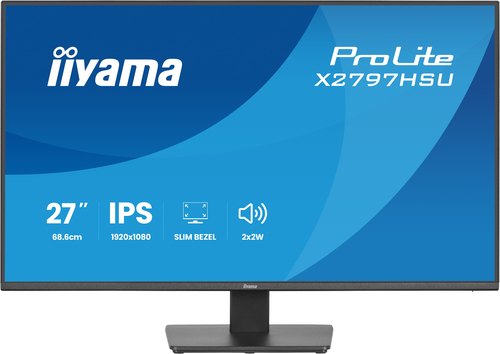 iiyama ProLite X2797HSU-B1 computer monitor 68,6 cm (27") 1920 x 1080 Pixels Full HD LED Zwart