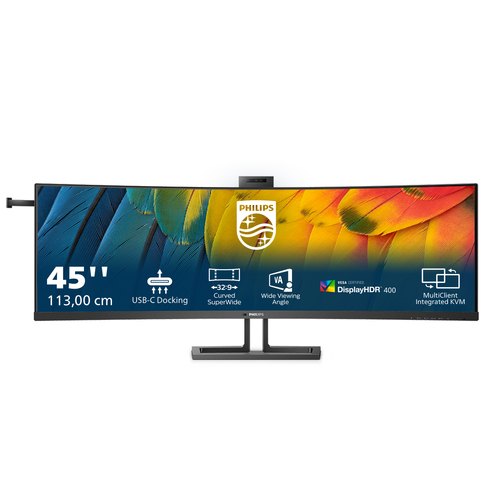 Philips 6000 series 45B1U6900CH/00 computer monitor 113 cm (44.5") 5120 x 1440 Pixels UltraWide Dual Quad HD LED Zwart