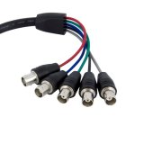 StarTech.com 30 cm Coax HD15 VGA-naar-5 BNC RGBHV-monitorkabel M/F