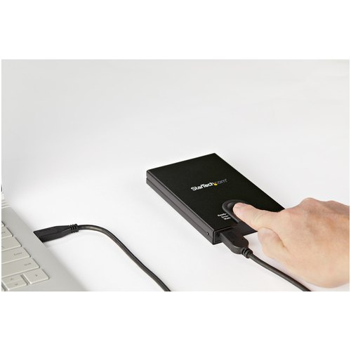 StarTech.com Versleutelbare externe hardeschijf behuizing vingerafdruk toegang voor 2,5" SATA
