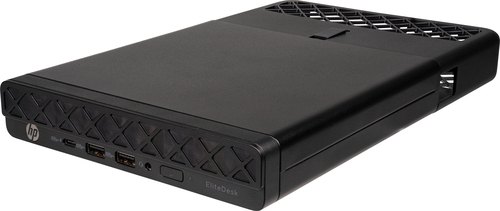 HP EliteDesk 8 Mini G1a PC AMD Ryzen™ 5 220 16 GB DDR5-SDRAM 512 GB SSD Windows 11 Pro Mini PC Zwart