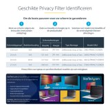 StarTech.com 23.8-inch 16:9 Gold Monitor Privacy Filter, Omkeerbare Filter met Verhoogde Privacy, Glanzende Computer Security Filter, Verwijderbare Monitor Screen Protector, +/- 30&deg;
