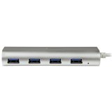 StarTech.com 4-Port USB Hub, USB A naar 4x USB-A Ports, USB 5Gbps, Bus-Powered, Robuust Ontwerp, Compacte USB 3.0 Laptop Hub