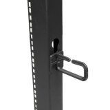 StarTech.com 4-Post 15U Mobiel Open Frame Server Rack, 19" Patchkast met Wielen en 4 Stijlen, Open Serverkast met Verstelbare Diepte voor Computer / AV / Netwerk Apparatuur - Wielen, Stelvoeten of Vloermontage