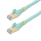 StarTech.com CAT6a kabel snagless RJ45 connectors koperdraad stp kabel 1,5 m aqua