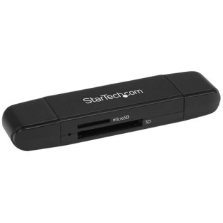 StarTech.com USB C en USB 3.0 SD kaartlezer, USB geheugenkaartlezer, SD, microSD, MMC, UHS-I, USB-C & USB-A kaartadapter - Werkt met elk besturingssysteem