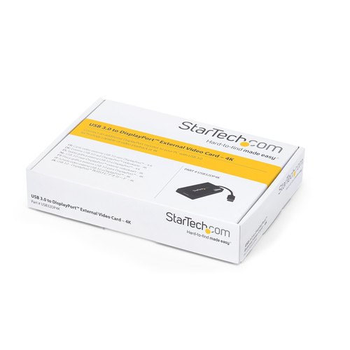 StarTech.com USB 3.0 naar 4K DisplayPort externe Multi-Monitor grafische videoadapter – DisplayLink gecertificeerd – Ultra HD 4K
