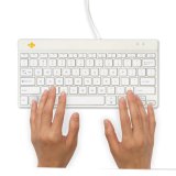 R-Go Tools Ergonomisch toetsenbord R-Go Compact Break, compact toetsenbord met pauzesoftware, QWERTY (US), bedraad, wit