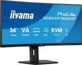 iiyama ProLite XCB3497WQSNP-B1 computer monitor 86,4 cm (34") 3440 x 1440 Pixels UltraWide Quad HD LED Zwart