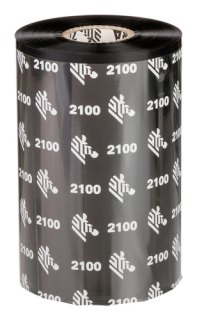 Zebra 2100 Wax thermal ribbon 450 m Zwart