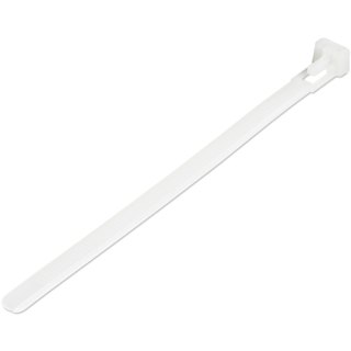 StarTech.com 15 cm Witte Herbruikbare Kabelbinders 7 mm Breed, 35 mm Bundeldiameter, 22 kg Treksterkte Hersluitbare Nylon Snelbinders voor Binnen/Buiten, 94V-2/UL Listed, 100 stuks