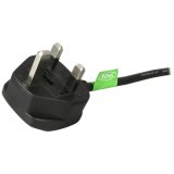 StarTech.com 1m UK Computer Stroomkabel, BS 1363 naar C13, 18AWG, 10A 250V, Zwart, AC Vervangkabel, Kettle Lead / UK Voedingskabel voor PC en Netwerk Apparatuur, TV/Monitor Voedingskabel