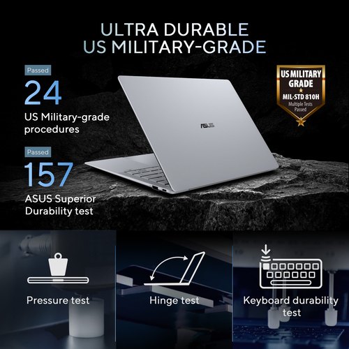 ASUS ExpertBook Ultra B9406CAA-TH0873X Copilot+ PC Intel Core Ultra 7 356H Laptop 35,6 cm (14") Touchscreen WQXGA+ 32 GB LPDDR5x-SDRAM 1 TB SSD Wi-Fi 7 (802.11be) Windows 11 Pro Grijs AZERTY Belgisch