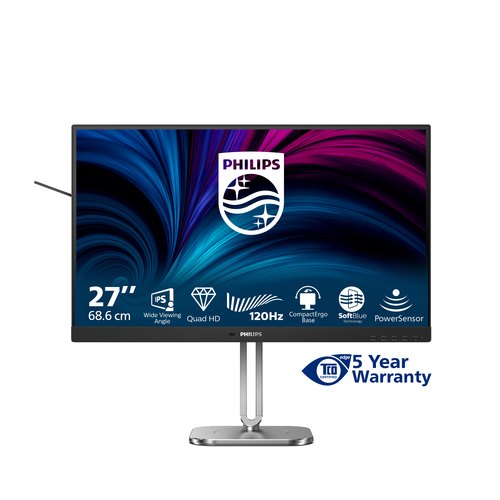 Philips 4000 series 27B2N4500/00 computer monitor 68,6 cm (27") 2560 x 1440 Pixels Quad HD LCD Grijs