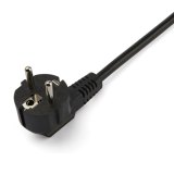 StarTech.com 2m Computer Splitter Stroomkabel, 18AWG, EU Schuko naar 2x C13, 10A 250V, Zwart, AC Vervangkabel, Printer Voedingskabel, PC Power Supply Kabel, TV/Monitor Electriciteitssnoer, UL-Listed