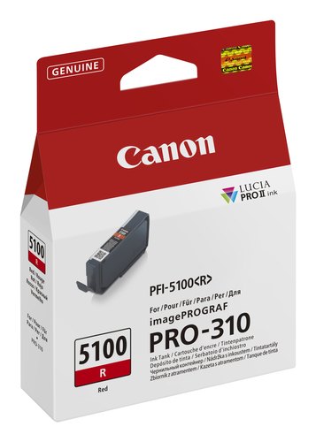 Canon PFI-5100 R inktcartridge 1 stuk(s) Origineel Rood