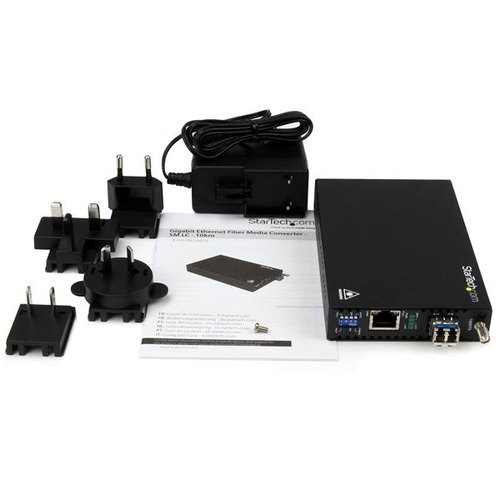 StarTech.com Gigabit Ethernet koper naar glasvezel media converter SM LC 10 km