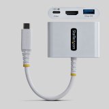 StarTech.com USB-C naar HDMI Multiport Adapter met 140W PD Charging, 4K 60Hz HDMI, USB 5Gbps Hub, Mini Dock voor MacBook / Dell / ThinkPad / HP / iPad / Tablets