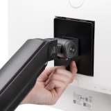 StarTech.com Monitor Arm voor Bureau, Tot 49in 32:9 Ultrawide Curved Monitors, Mechanische Springveer Arm, C-Klem/Doorvoertule, VESA 75x75/100x100, Afstelling zonder gereedschap, Draagvermogen 20kg