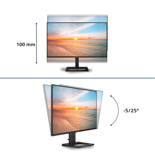 Philips 1000 series 27E1N1600AE/00 computer monitor 68,6 cm (27") 2560 x 1440 Pixels Quad HD LCD Zwart